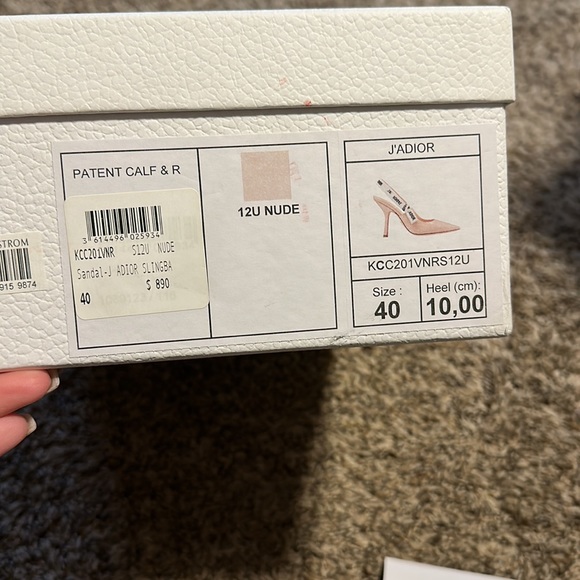 Nude size 40 heel 10,00 Dior heel - Picture 8 of 9